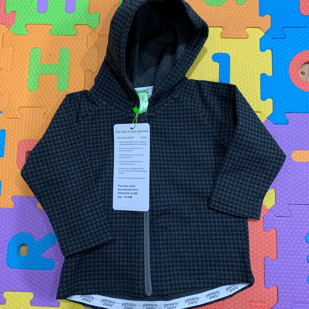 NWT Peekaboo Beans Pull Away Jacket